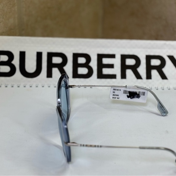 New Burberry B4375 4023/80 Eugenie Azure Blue Sunglasses. Blue lenses. main image 10